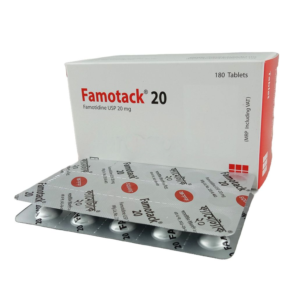 Famotack 20 mg Tablet Famotack 20 mg Tablet -15pcs - Image 1
