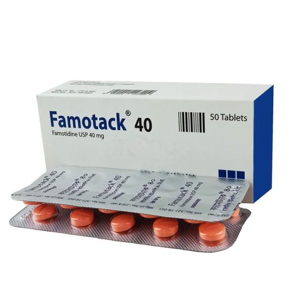 Famotack 40 mg Tablet -10pcs