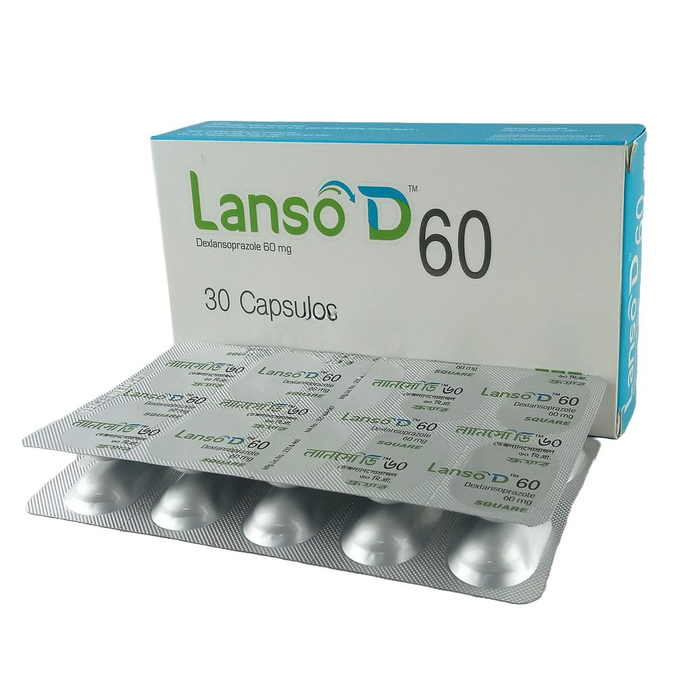 Lanso D 60 mg Capsule Lanso D 60 mg Capsule -10pcs - Image 1