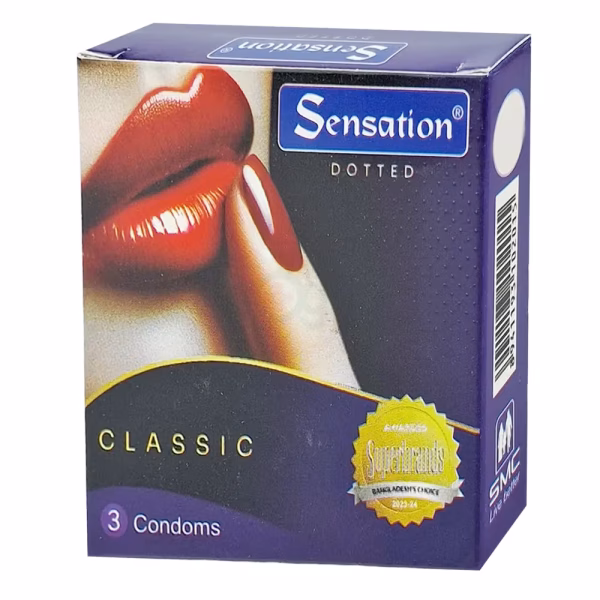 Sensation Dotted Classic Condom 3pcs Pack