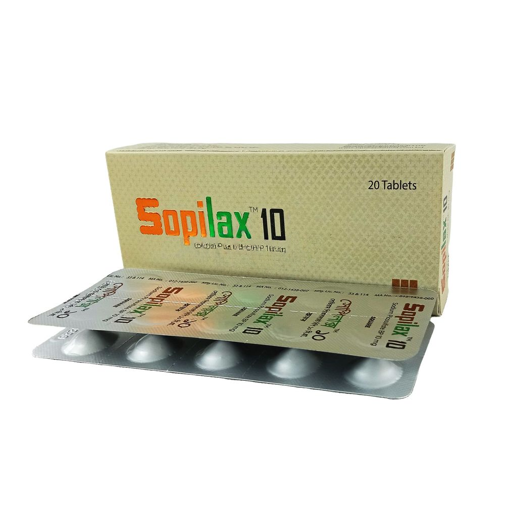 Sopilax 10 mg Tablet Sopilax 10 mg Tablet -10pcs - Image 1