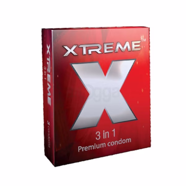 Xtreme 3 In 1 Premium Condom 3pcs Pack