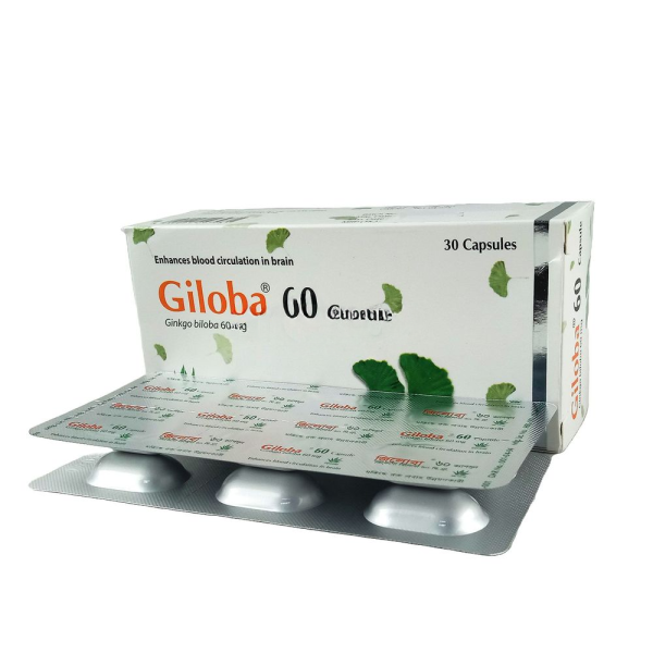 Giloba 60 mg Capsule -6pcs