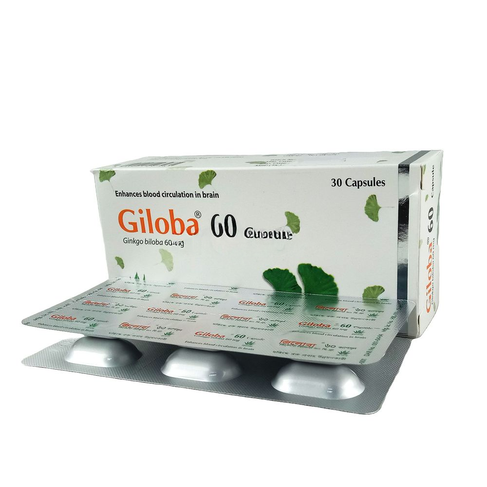 Giloba 60 mg Capsule Giloba 60 mg Capsule -6pcs - Image 1